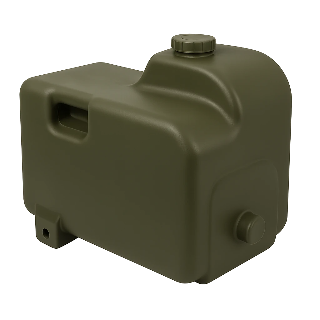 Plastic tank military truck